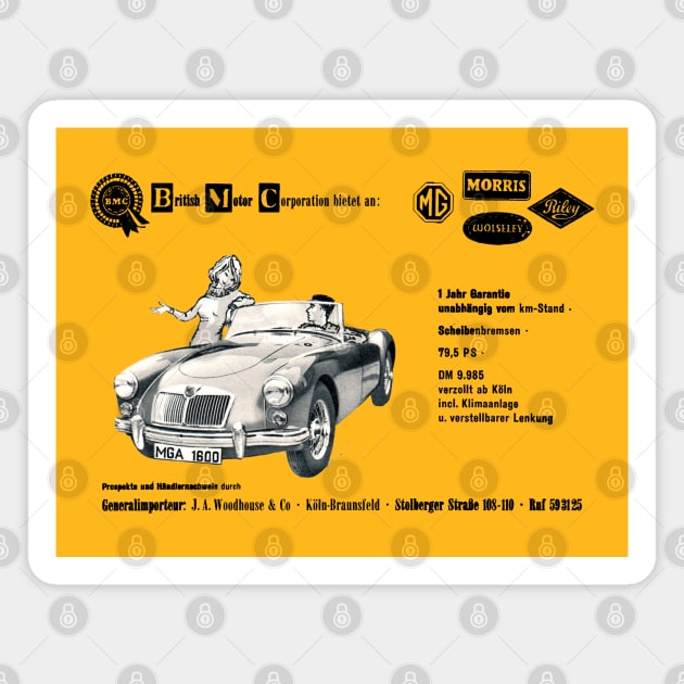 MGA - advert Magnet by Throwback Motors